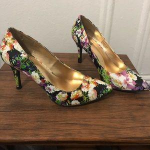 143 Girl Floral Heels